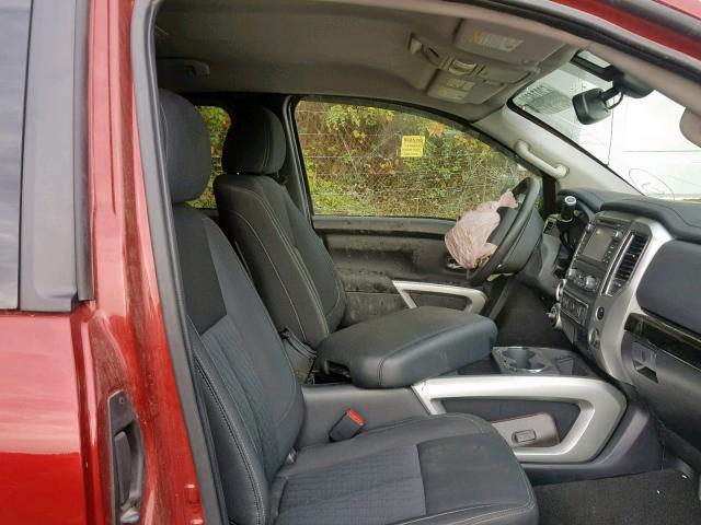 1N6AA1C51JN507103 - 2018 NISSAN TITAN SV RED photo 5