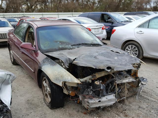 1G2HX54K014258301 - 2001 PONTIAC BONNEVILLE BURGUNDY photo 1