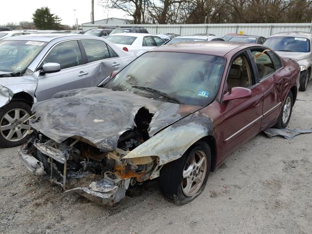 1G2HX54K014258301 - 2001 PONTIAC BONNEVILLE BURGUNDY photo 2