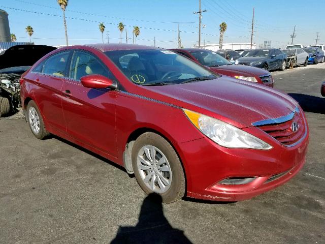 5NPEB4AC5CH433868 - 2012 HYUNDAI SONATA GLS BURGUNDY photo 1