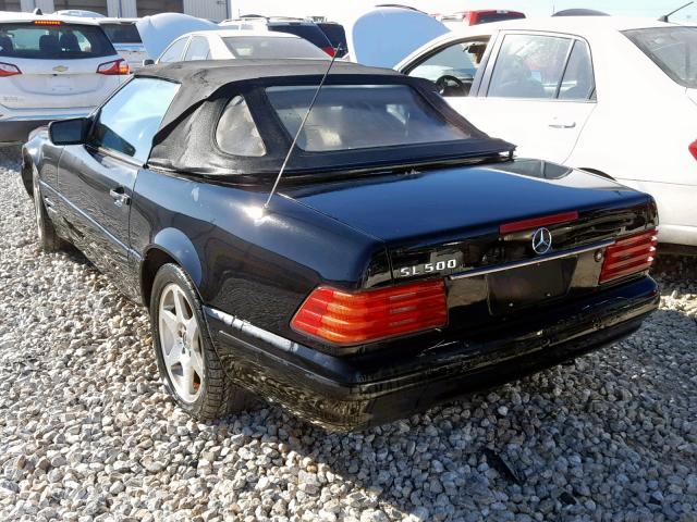 WDBFA67F6WF168153 - 1998 MERCEDES-BENZ SL500 BLACK photo 3