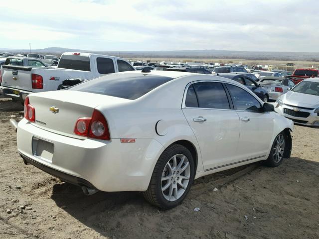 1G1ZG5E71CF297506 - 2012 CHEVROLET MALIBU LTZ WHITE photo 4