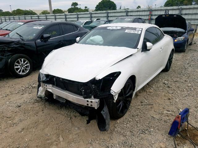 JN1CV6FE6AM351965 - 2010 INFINITI G37 BASE WHITE photo 2