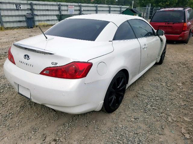 JN1CV6FE6AM351965 - 2010 INFINITI G37 BASE WHITE photo 4