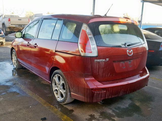 JM1CR2W33A0368464 - 2010 MAZDA 5 MAROON photo 3