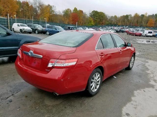 4T1BF3EK1BU648800 - 2011 TOYOTA CAMRY BASE RED photo 4