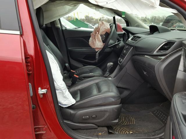 KL4CJCSB4EB781914 - 2014 BUICK ENCORE RED photo 5