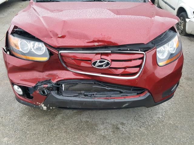 5XYZKDAGXBG025313 - 2011 HYUNDAI SANTA FE L RED photo 7