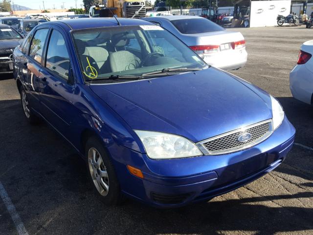 1FAFP34N35W264367 - 2005 FORD FOCUS ZX4 BLUE photo 1