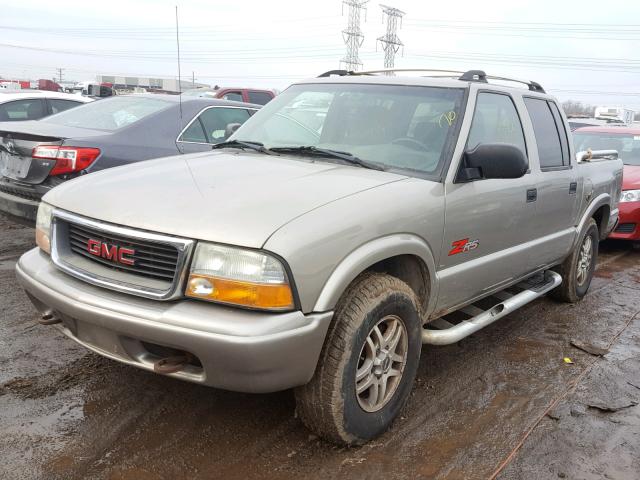 1GTDT13W02K208370 - 2002 GMC SONOMA TAN photo 2