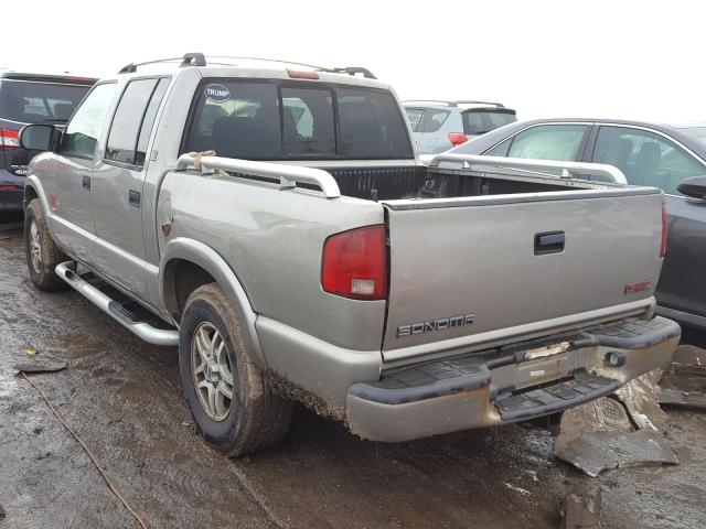 1GTDT13W02K208370 - 2002 GMC SONOMA TAN photo 3