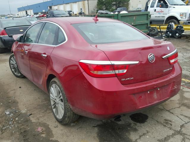 1G4PR5SK8D4224904 - 2013 BUICK VERANO CON RED photo 3