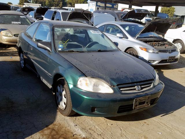 1HGEJ6126XL070795 - 1999 HONDA CIVIC DX GREEN photo 1