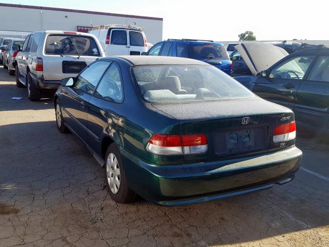 1HGEJ6126XL070795 - 1999 HONDA CIVIC DX GREEN photo 3