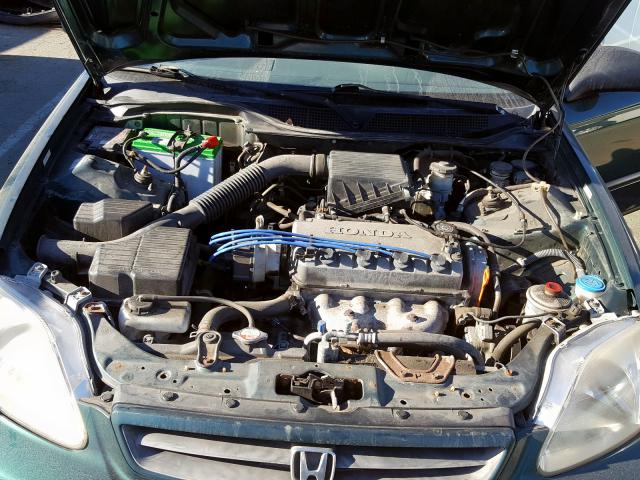 1HGEJ6126XL070795 - 1999 HONDA CIVIC DX GREEN photo 7