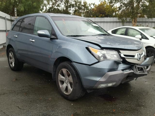 2HNYD28507H520749 - 2007 ACURA MDX SPORT BLUE photo 1