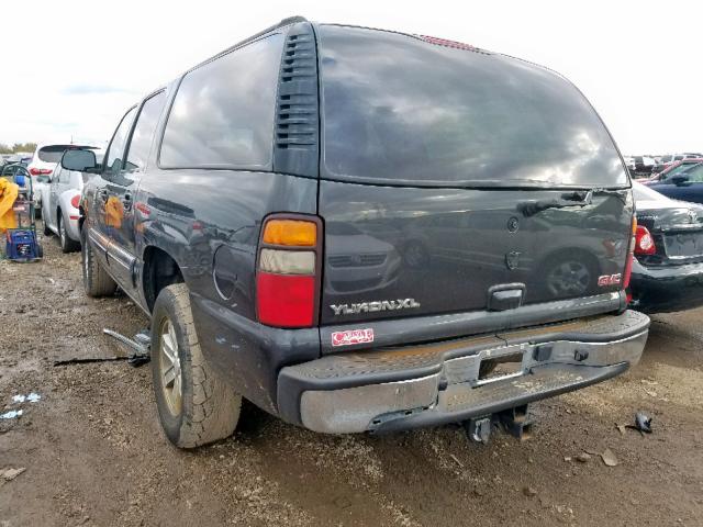 3GKEC16Z15G153941 - 2005 GMC YUKON XL C BLACK photo 3