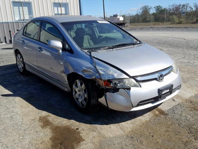 2HGFA15568H347083 - 2008 HONDA CIVIC LX SILVER photo 1