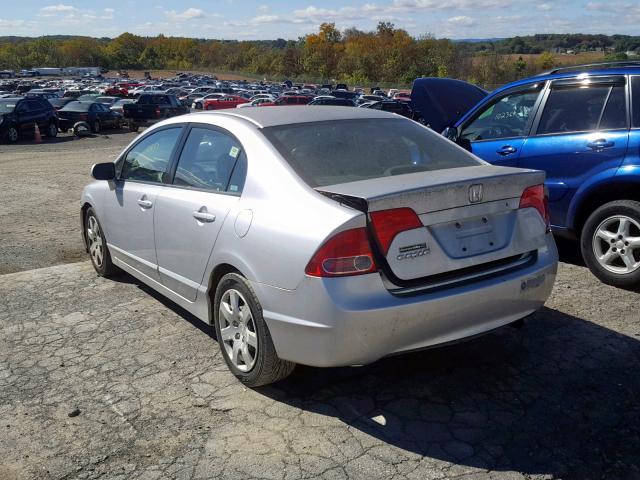 2HGFA15568H347083 - 2008 HONDA CIVIC LX SILVER photo 3