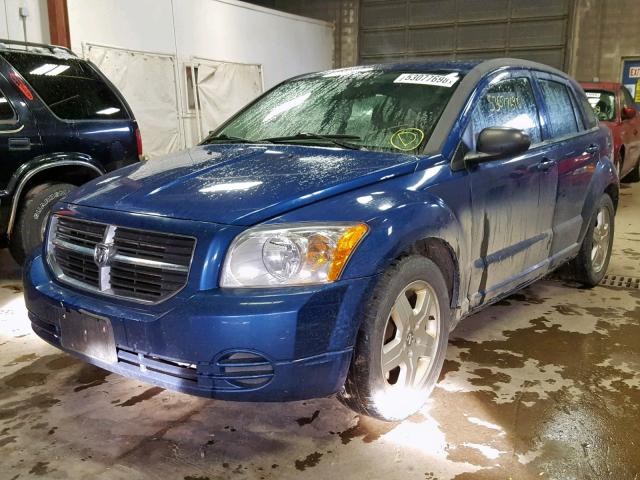 1B3HB48C79D163948 - 2009 DODGE CALIBER SX BLUE photo 2