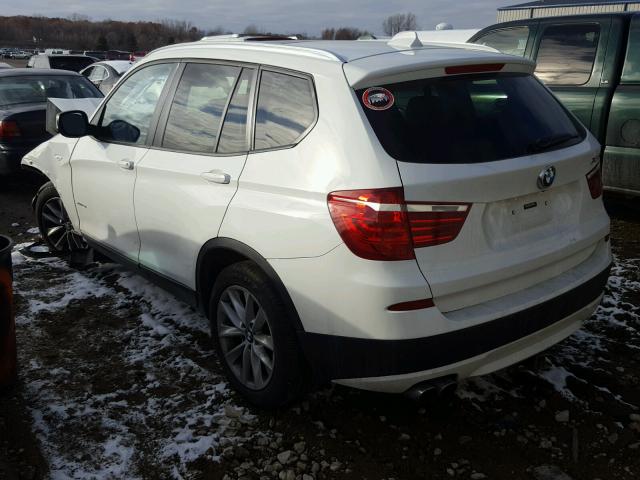 5UXWX9C56E0D15234 - 2014 BMW X3 XDRIVE2 WHITE photo 3