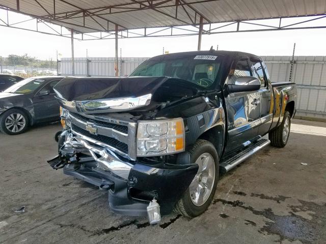 1GCRKSE34BZ228954 - 2011 CHEVROLET SILVERADO BLACK photo 2