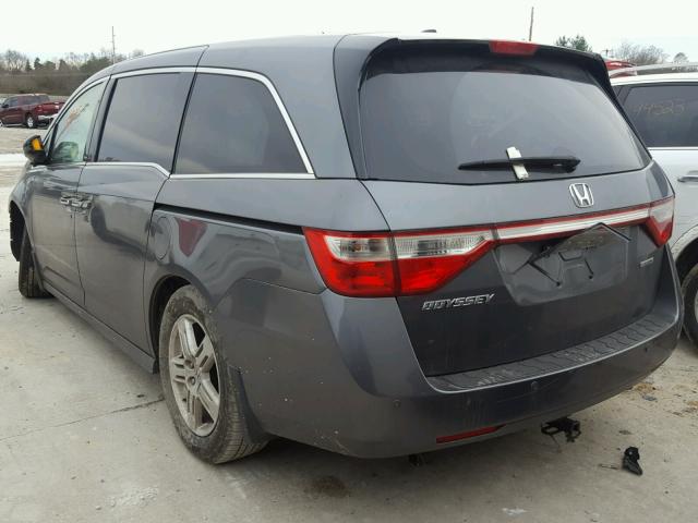 5FNRL5H97BB009555 - 2011 HONDA ODYSSEY TO GRAY photo 3