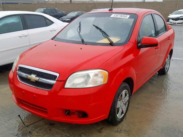 KL1TD56E29B617619 - 2009 CHEVROLET AVEO LS SILVER photo 2