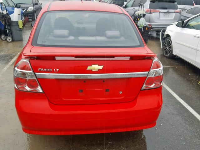 KL1TD56E29B617619 - 2009 CHEVROLET AVEO LS SILVER photo 9