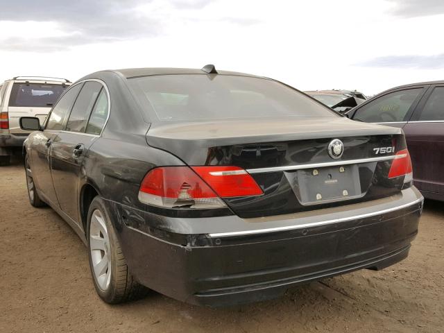 WBAHL83546DT02454 - 2006 BMW 750 I BLACK photo 3