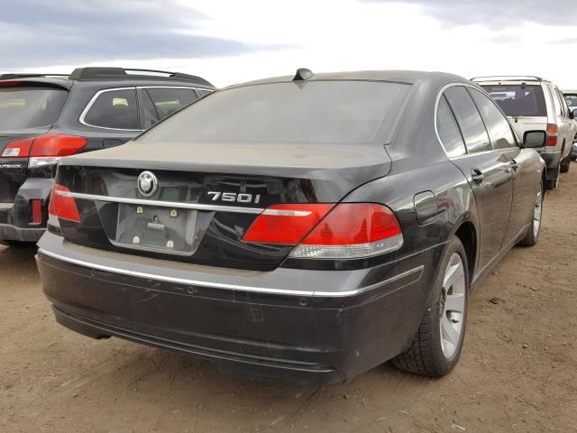 WBAHL83546DT02454 - 2006 BMW 750 I BLACK photo 4