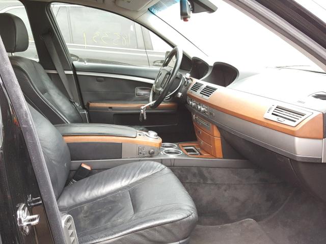 WBAHL83546DT02454 - 2006 BMW 750 I BLACK photo 5