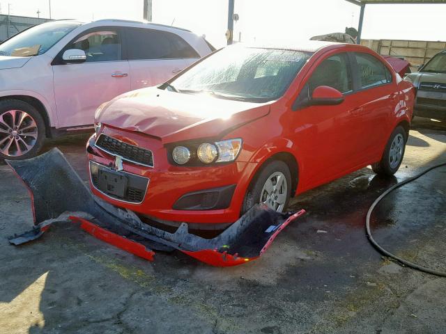 1G1JA5SH7G4157571 - 2016 CHEVROLET SONIC LS 红色 照片 2