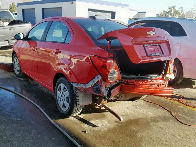 1G1JA5SH7G4157571 - 2016 CHEVROLET SONIC LS 红色 照片 3