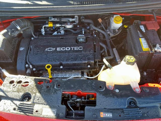 1G1JA5SH7G4157571 - 2016 CHEVROLET SONIC LS 红色 照片 7