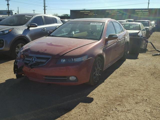 19UUA76577A018995 - 2007 ACURA TL TYPE S RED photo 2
