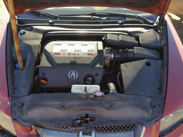 19UUA76577A018995 - 2007 ACURA TL TYPE S RED photo 7