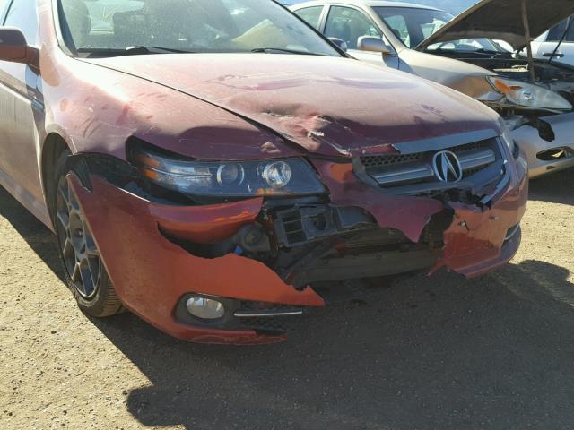 19UUA76577A018995 - 2007 ACURA TL TYPE S RED photo 9