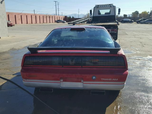 1G2FW87H9GN242967 - 1986 PONTIAC FIREBIRD T RED photo 9