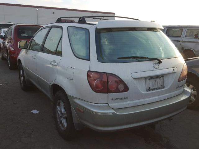 JT6HF10U7X0091666 - 1999 LEXUS RX 300 WHITE photo 3