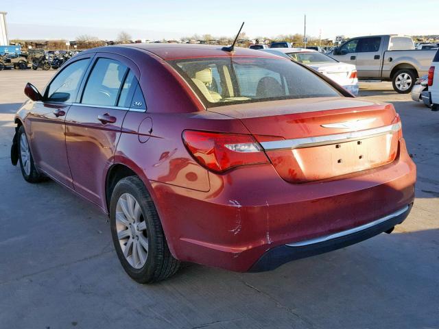 1C3CCBBB0DN699853 - 2013 CHRYSLER 200 TOURIN RED photo 3