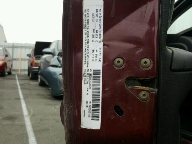 1B3ES46C31D268240 - 2001 DODGE NEON SE MAROON photo 10