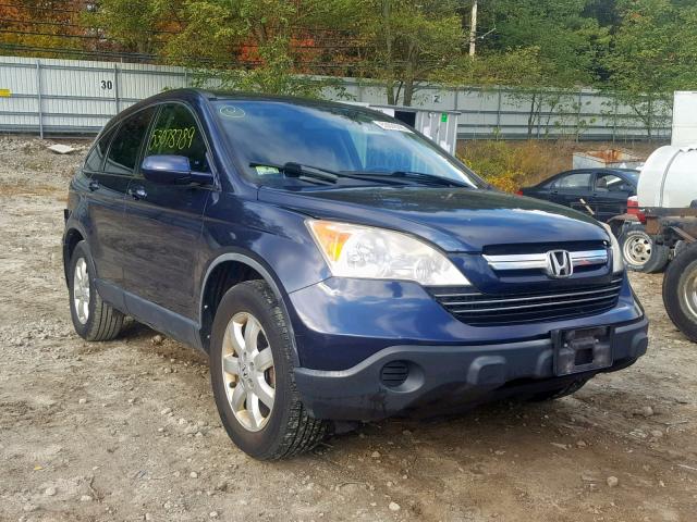 JHLRE48757C093157 - 2007 HONDA CR-V EXL BLUE photo 1