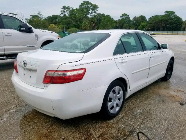 4T4BE46K19R121816 - 2009 TOYOTA CAMRY BASE WHITE photo 4