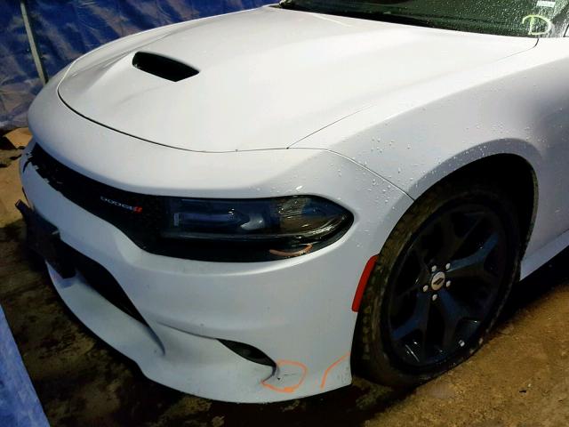 2C3CDXHGXKH584812 - 2019 DODGE CHARGER GT WHITE photo 9