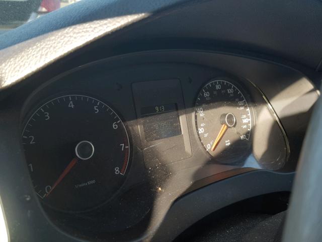 3VW2K7AJ8CM464462 - 2012 VOLKSWAGEN JETTA BASE GRAY photo 8