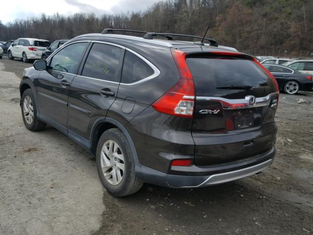 2HKRM4H7XFH625814 - 2015 HONDA CR-V EXL BROWN photo 3