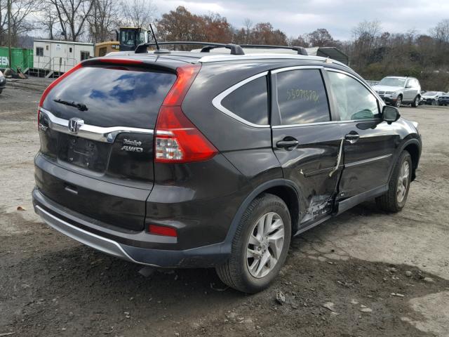 2HKRM4H7XFH625814 - 2015 HONDA CR-V EXL BROWN photo 4