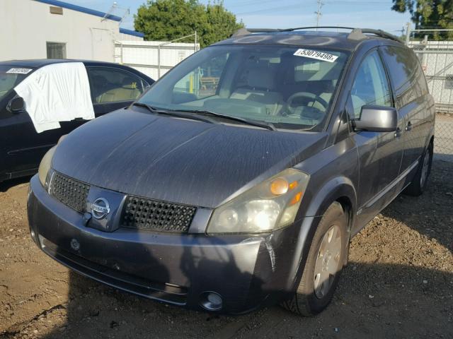 5N1BV28U26N112075 - 2006 NISSAN QUEST S GRAY photo 2