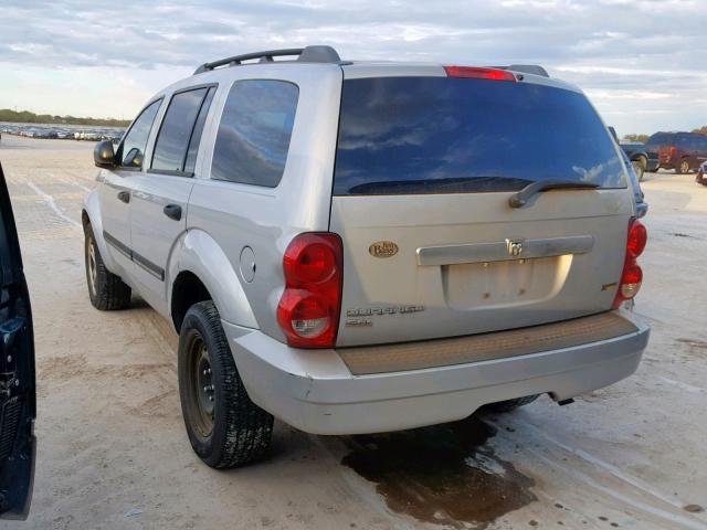 1D8HD48P77F507857 - 2007 DODGE DURANGO SL SILVER photo 3